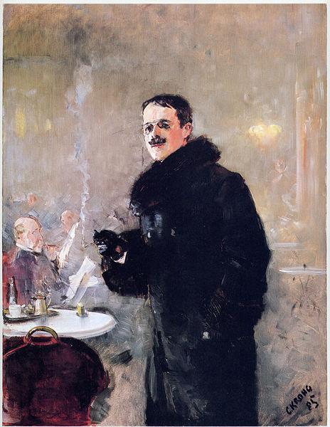 Christian Krohg Portrait of the Norwegian Painter Gerhard Munthe